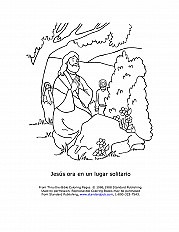 Jesus Prays In A Solitary Place Esp