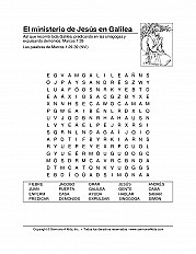 Jesus Ministers In Galilee Esp