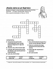 Jesus Heals A Leper Esp