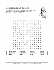 Jesus Heals A Leper Esp