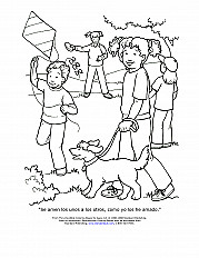 Love Each Other Coloring Page