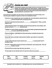 Jesus The Real Thing Esp Fill In The