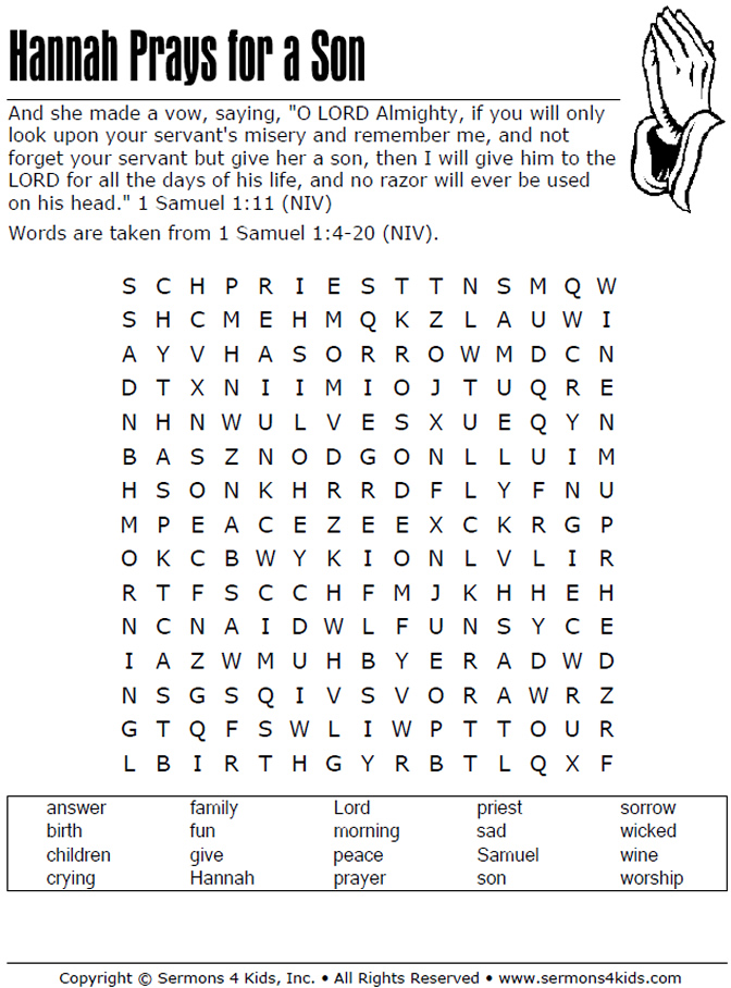 Hannah Prays for a Son