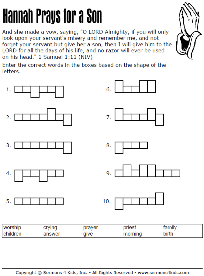 Hannah Prays for a Son