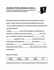 Caution False Teachers Esp