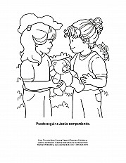 Sharing With Others Esp Coloring Page