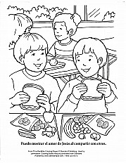 Sharing With Others Esp Coloring Page
