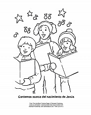 Lets Sing About The Birth Of Jesus Esp Coloring