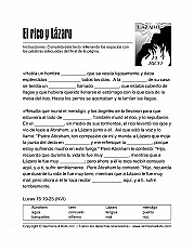 Rich Man Lazarus Esp