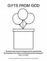 Gifts From God Elementary Handout