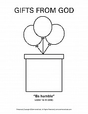 Gifts From God Preschool Handout