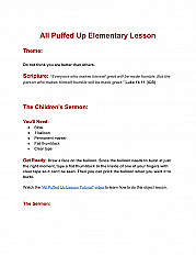 All Puffed Up Elementary Lesson