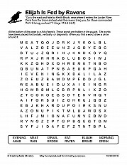 Elijah Is Fed by Ravens