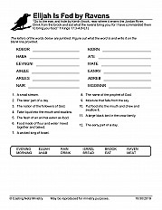 Elijah Is Fed by Ravens