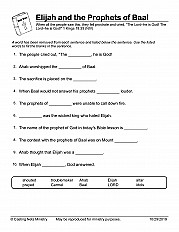 Elijah vs. the Prophets of Baal