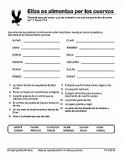 Elías es alimentado por los cuervos