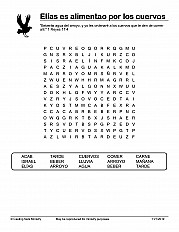 Elías es alimentado por los cuervos