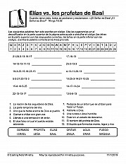 Elías vs los profetas de Baal