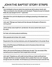 John the Baptist Story Strips