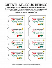 Gifts That Jesus Brings Gift Tags