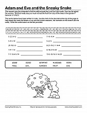 Adam and Eve and the Sneaky Snake