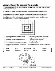 Adán, Eva y la serpiente astuta
