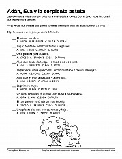 Adán, Eva y la serpiente astuta