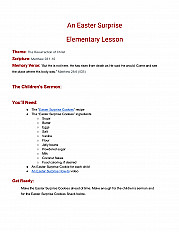 An Easter Surprise Elementary Lesson
