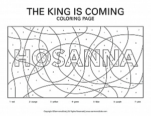 Hosanna Coloring Handout