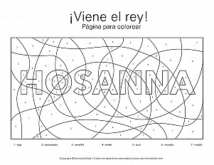 Viene el rey página para colorear