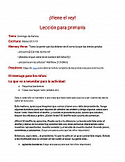 Viene el rey lección para primaria