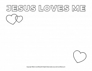 Jesus Loves Me Handout