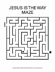 Jesus is the Way Maze