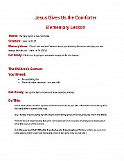 Jesus Gives Us the Comforter