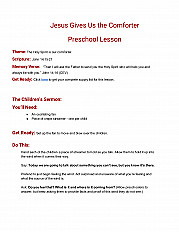 Jesus Gives Us the Comforter