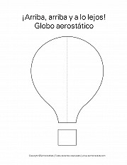 Arriba, arriba y a lo lejos globo aerostático