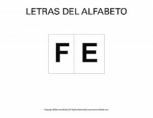 Letras del alfabeto hoja de actividad
