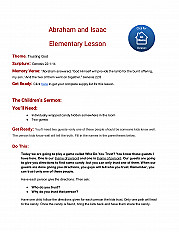 Abraham and Isaac Elementary Lesson