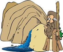 Moses Gets Water From a Rock