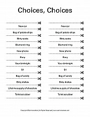 Esau Choices Choices Handout