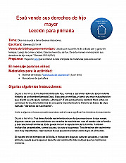 Esaú vende sus derechos de hijo mayor Lección para primaria