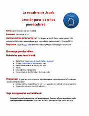 La escalera de Jacob Lección para los niños preescolares