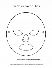 Máscara de luchador hoja de actividad