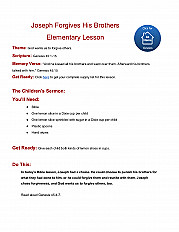 Joseph Forgives His Brothers Elementary