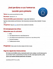 José perdona a sus hermanos Lección para primaria