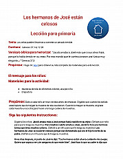 Los hermanos de José están celosos Lección para primaria