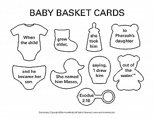 Baby Basket Cards Elementary Handout