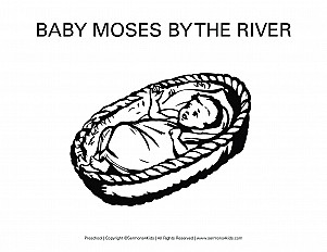 Baby Moses Preschool Handout