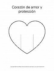 Corazón de amor y protección