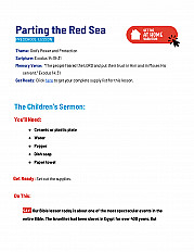 Parting the Red Sea Preschool Lesson